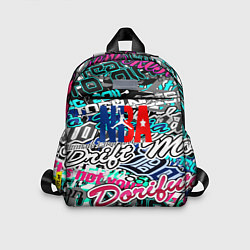 Детский рюкзак NBA надписи текстура, цвет: 3D-принт