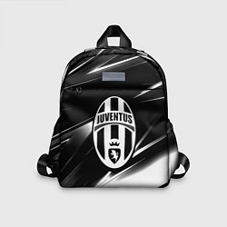 Детский рюкзак Juventus geometry stripes black, цвет: 3D-принт