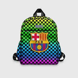 Детский рюкзак Barcelona gradient neon, цвет: 3D-принт