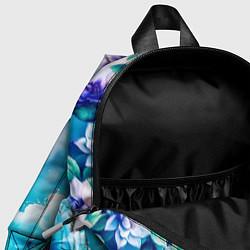 Детский рюкзак Фантастический цветочный с голубыми облаками, цвет: 3D-принт — фото 2