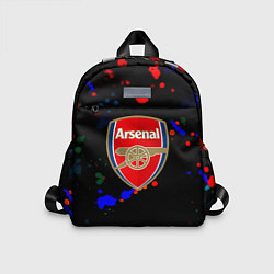 Детский рюкзак Arsenal неоновые брызги красок, цвет: 3D-принт