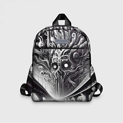 Детский рюкзак Art skull in metropolis - ai art fantasy, цвет: 3D-принт