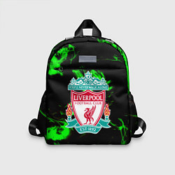 Детский рюкзак Liverpool зеленый огонь текстура