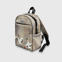 Детский рюкзак Журавли на снегу, цвет: 3D-принт — фото 2