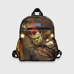 Детский рюкзак Шрек панк в человеческом облике, цвет: 3D-принт