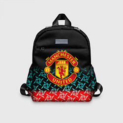 Детский рюкзак Манчестер Юнайтед ниндзя паттерн, цвет: 3D-принт
