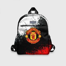 Детский рюкзак Манчестер Юнайтед краски всплеск, цвет: 3D-принт