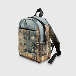 Детский рюкзак Трамваи в зимнем Санкт-Петербурге, цвет: 3D-принт — фото 2