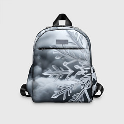 Детский рюкзак Снежинка на черно белое