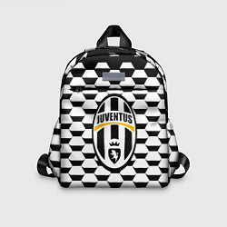 Детский рюкзак Juventus геометрия черно белая