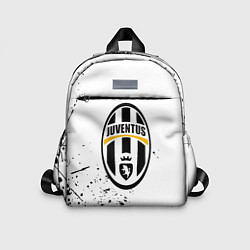 Детский рюкзак Ювентус черные краски всплеск