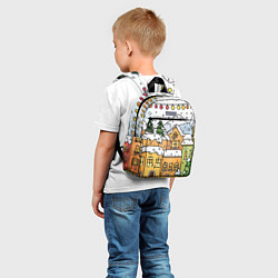 Детский рюкзак Новогодний снегопад, цвет: 3D-принт — фото 2