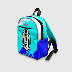 Детский рюкзак Ювентус краски штрихи текстура, цвет: 3D-принт — фото 2