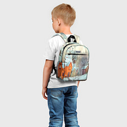 Детский рюкзак Милый новогодний дворик, цвет: 3D-принт — фото 2