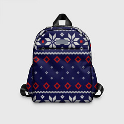 Детский рюкзак Вязаный новогодний узор