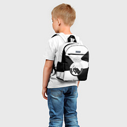 Детский рюкзак Реал Мадрид геометрия полосы, цвет: 3D-принт — фото 2