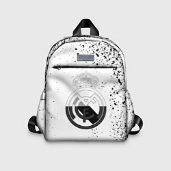 Детский рюкзак Реал Мадрид черно белые краски