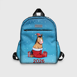 Детский рюкзак Лошадь в сапогах Санты