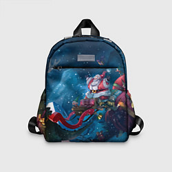Детский рюкзак Санта с динозавром, цвет: 3D-принт