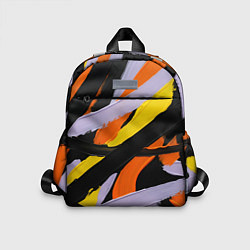 Детский рюкзак Полоски краски абстракция, цвет: 3D-принт