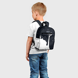 Детский рюкзак Черно-белый, цвет: 3D-принт — фото 2