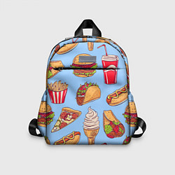 Детский рюкзак Еда, цвет: 3D-принт