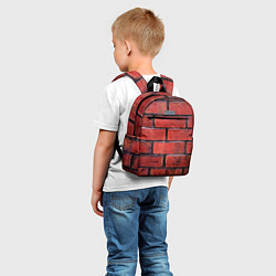 Детский рюкзак Кирпич, цвет: 3D-принт — фото 2