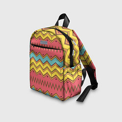 Детский рюкзак Цветные зигзаги, цвет: 3D-принт — фото 2