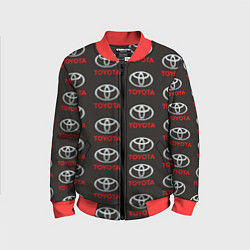 Бомбер детский Toyota, цвет: 3D-красный