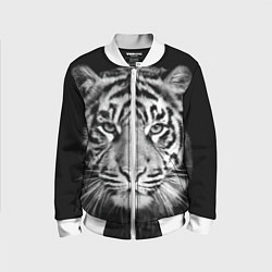 Бомбер детский Мордочка тигра, цвет: 3D-белый