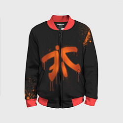 Бомбер детский Fnatic: Black collection, цвет: 3D-красный