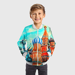 Бомбер детский Blue Kremlin, цвет: 3D-белый — фото 2