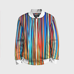 Детский бомбер Colored stripes