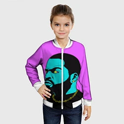 Бомбер детский Ice Cube: Neon colour, цвет: 3D-белый — фото 2