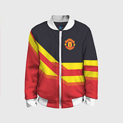 Бомбер детский Man United FC: Red style, цвет: 3D-белый