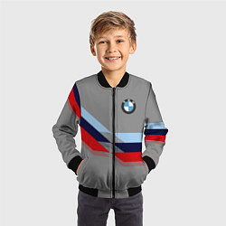 Бомбер детский Бмв Bmw 2018 Grey, цвет: 3D-черный — фото 2