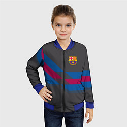 Бомбер детский Barcelona FC: Dark style, цвет: 3D-синий — фото 2