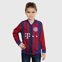 Бомбер детский Bayern FC: Original 2018, цвет: 3D-синий — фото 2