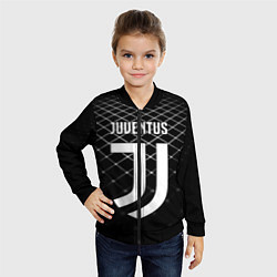 Бомбер детский FC Juventus: Black Lines, цвет: 3D-черный — фото 2