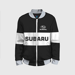 Бомбер детский Subaru: Black Sport, цвет: 3D-серый