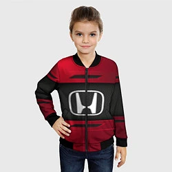 Бомбер детский Honda Sport, цвет: 3D-черный — фото 2