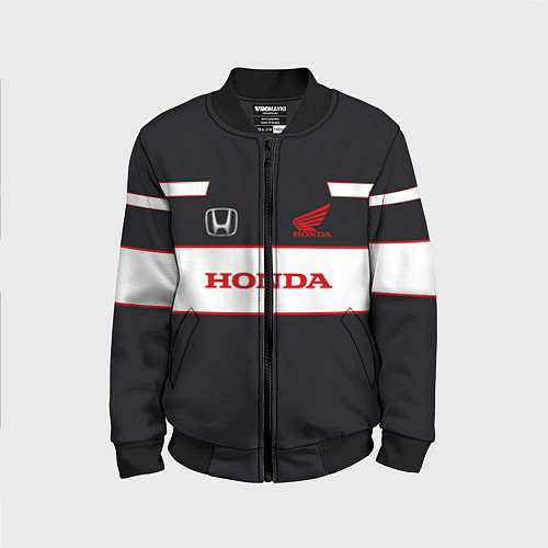 Детский бомбер Honda Sport / 3D-Черный – фото 1
