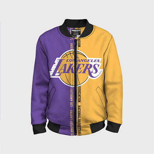 Детский бомбер NBA: LA Lakers / 3D-Черный – фото 1