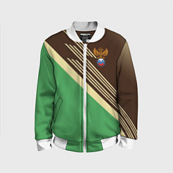 Бомбер детский Российский футбольный союз, цвет: 3D-белый