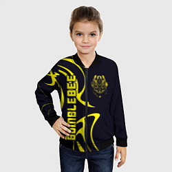 Бомбер детский Bumblebee Style, цвет: 3D-черный — фото 2