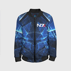 Бомбер детский Mass Effect: Blue Armor N7, цвет: 3D-черный