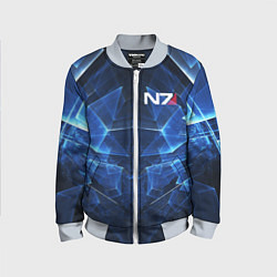 Бомбер детский Mass Effect: Blue Armor N7, цвет: 3D-серый