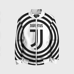 Бомбер детский FC Juventus Round, цвет: 3D-белый