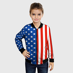 Бомбер детский American Patriot, цвет: 3D-черный — фото 2