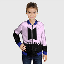 Бомбер детский Bangtan Boys, цвет: 3D-синий — фото 2